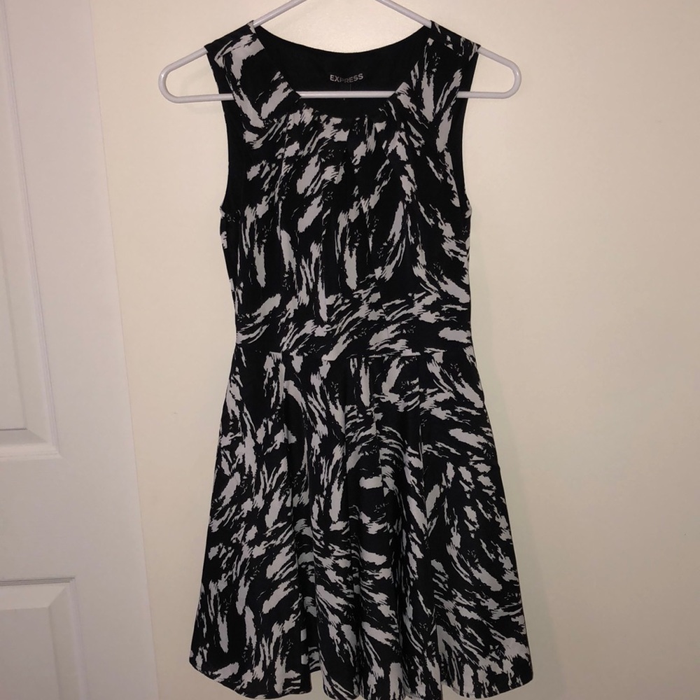 Black and White formal dress from express!